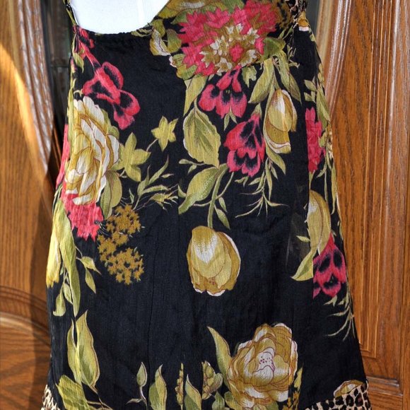 Kimchi Blue Leopard African Safari Print Spaghetti Strap Silky Camisole - Picture 8 of 8